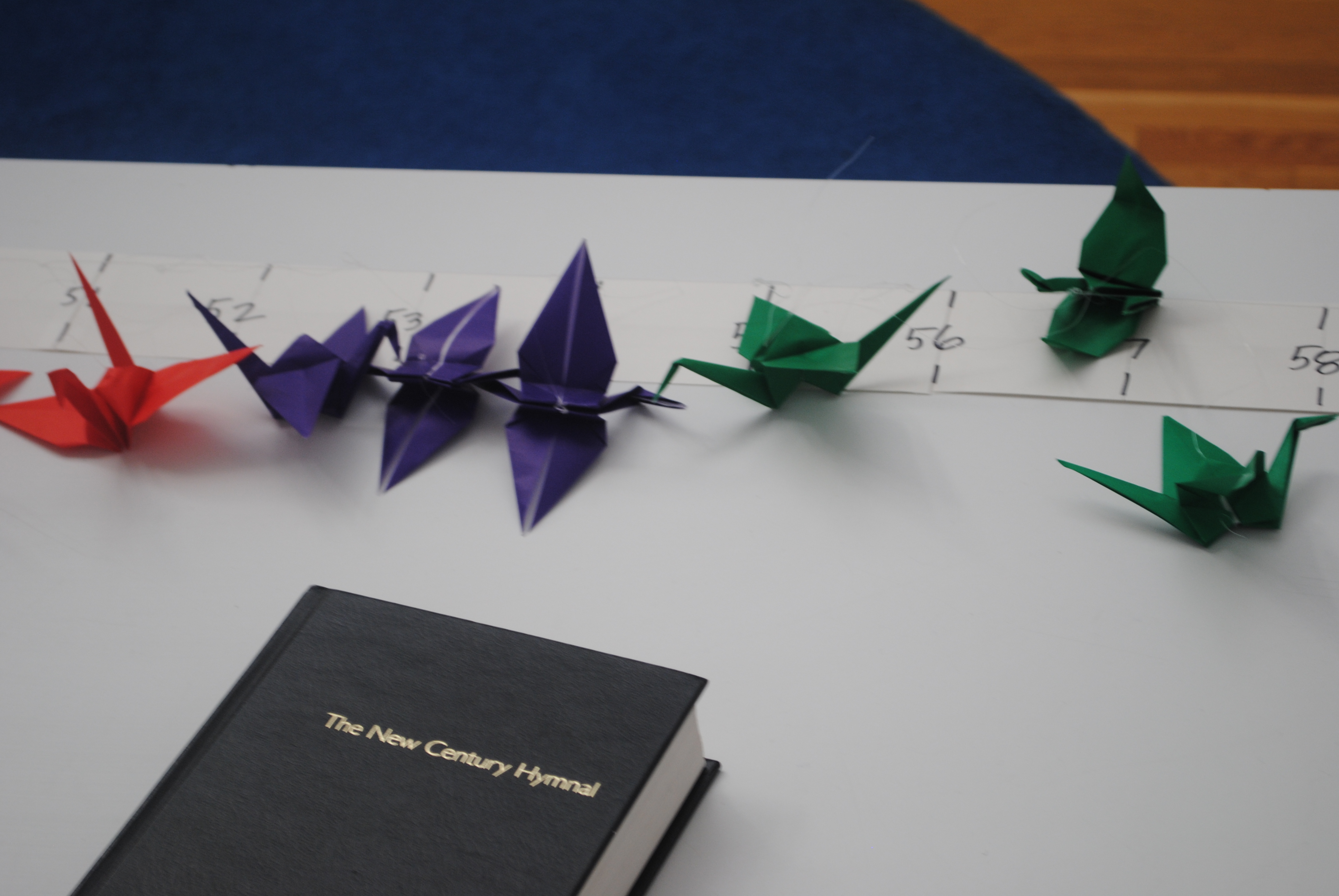Origami Crane project and dedication