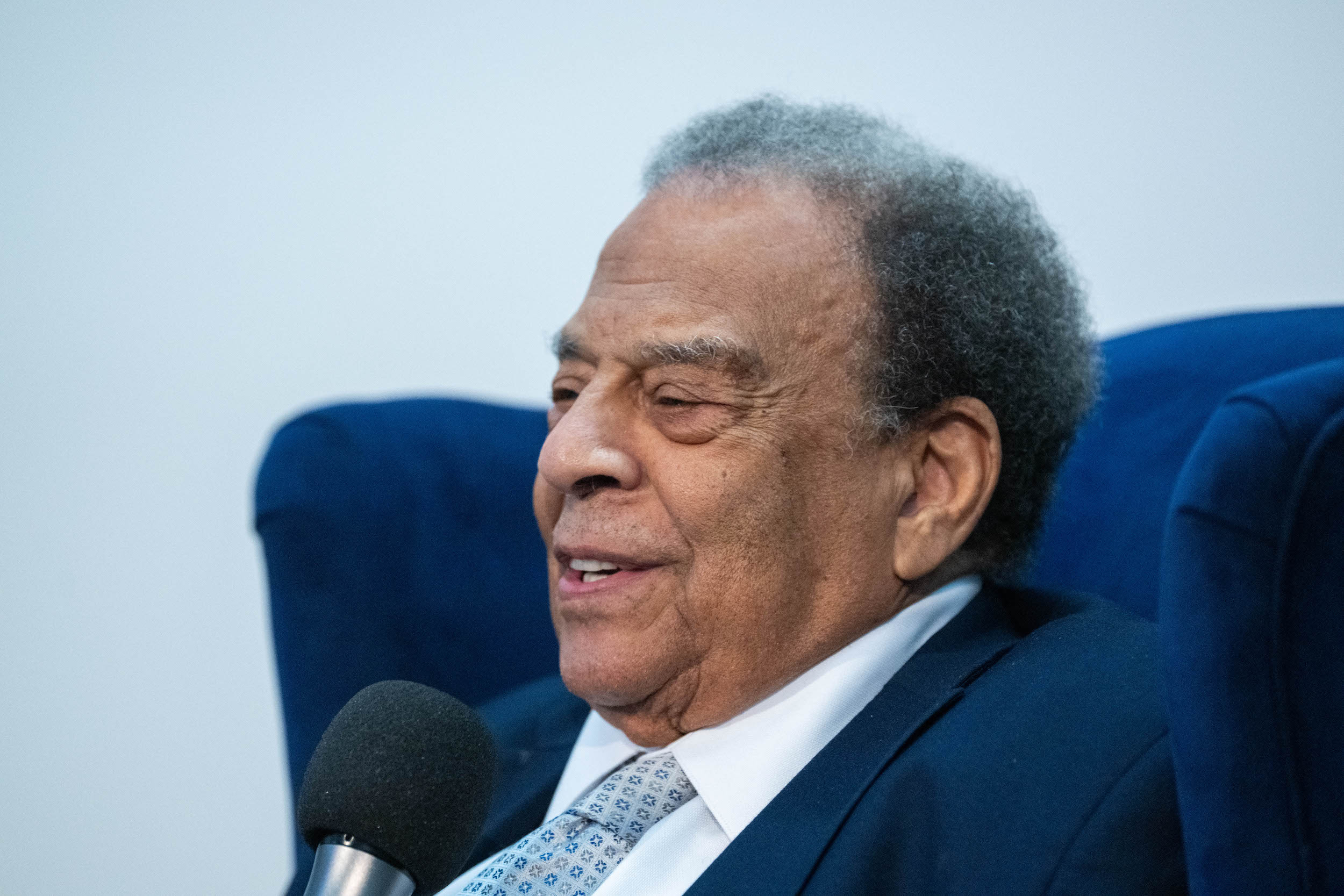 Closeup of Andrew Young