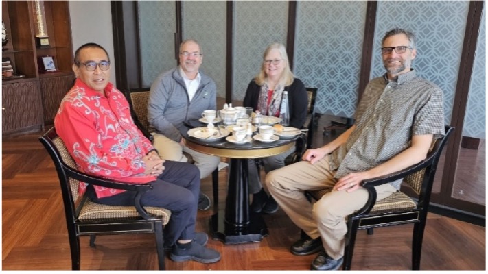 Small group at table 