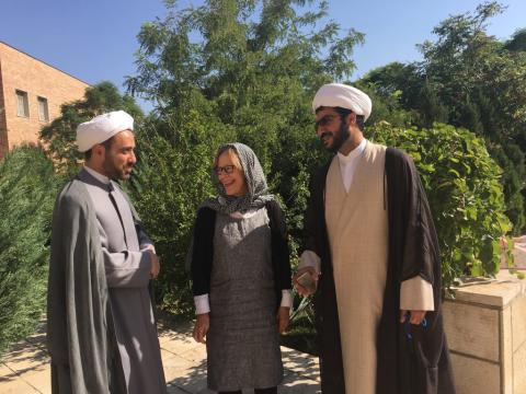 Heidi with Morteza and Hamid in Iran