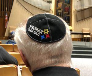 Joel at Beth El-Rally kippah