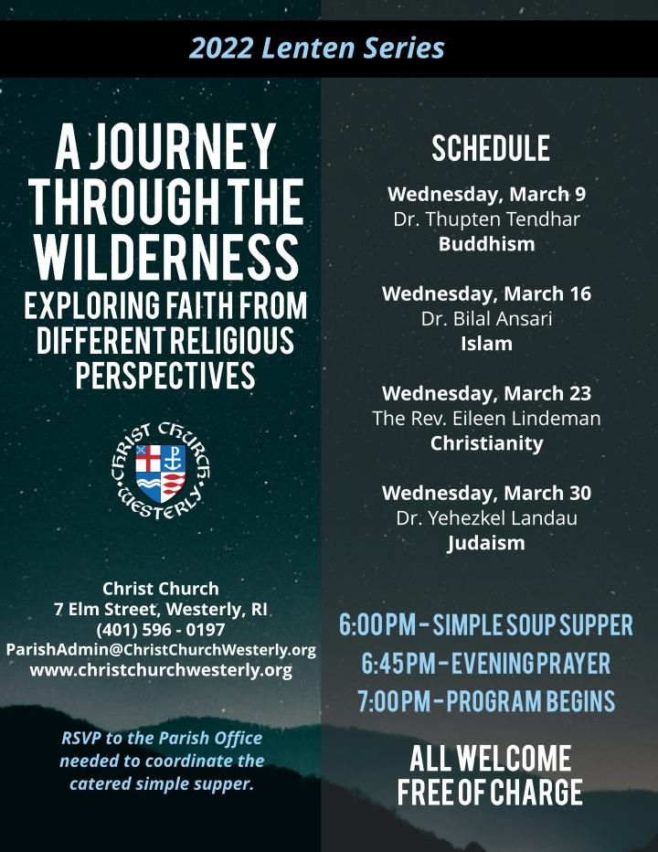 Flyer on church program