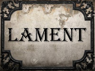 Lament - word on concrete